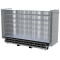 SET | with 30 construction fences and accessories | on Twinpallet | Mobile fence profi | with hooks and eyes, without connecting clamps